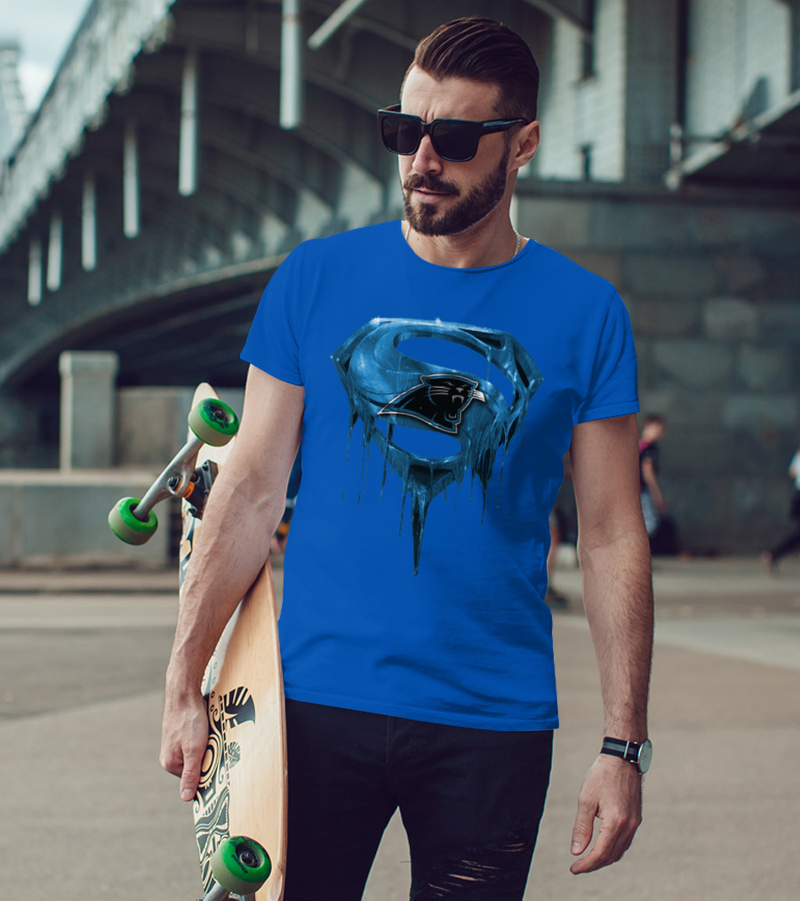 Spm Carolina Panthers Superman Ice T-Shirt