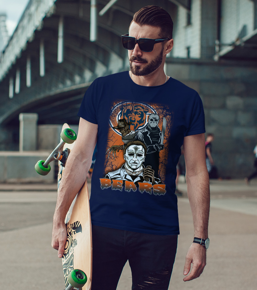 Chicago Bears Horror Icons Bear T-Shirt