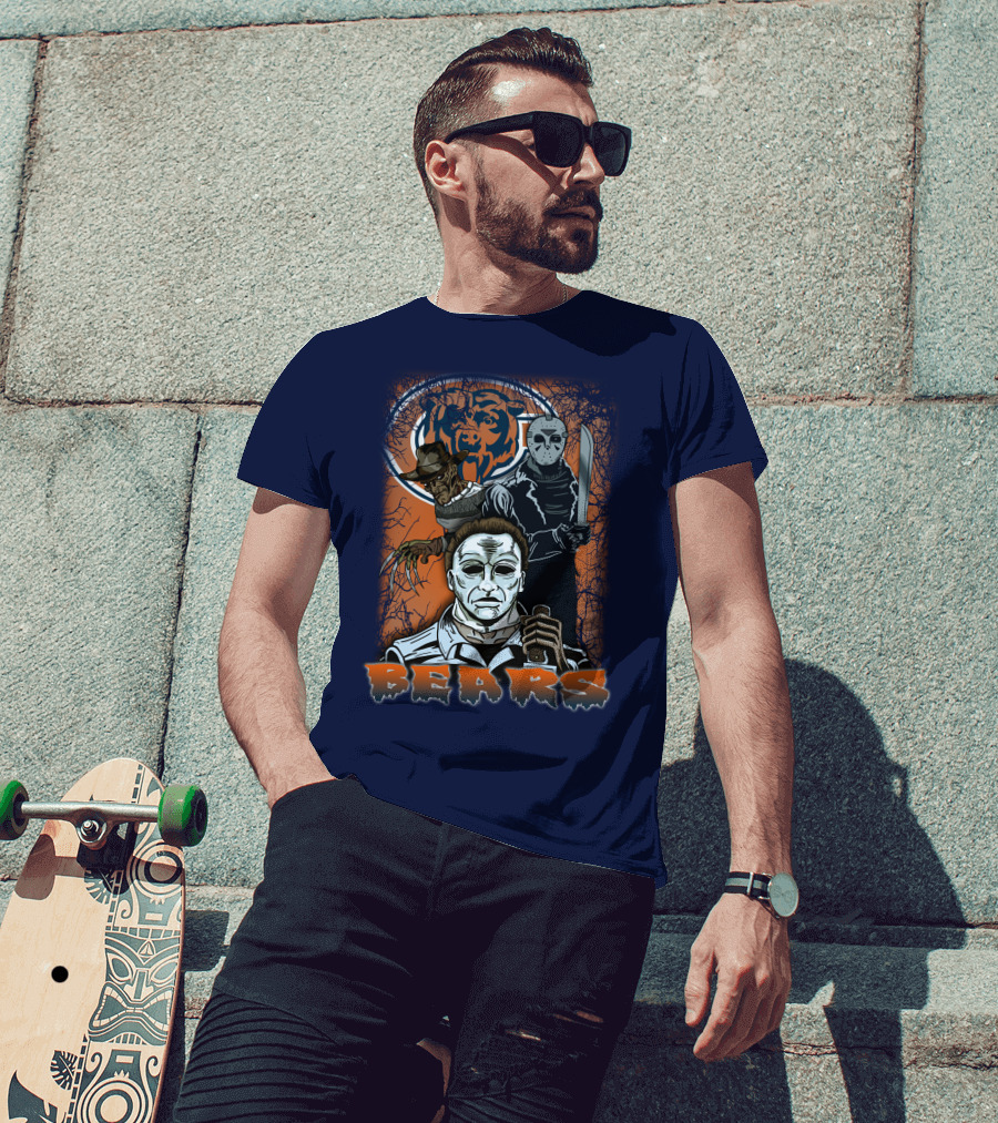 Chicago Bears Horror Icons Bear T-Shirt