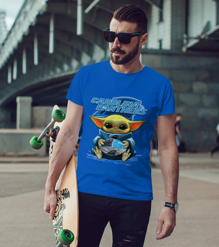 Carolina Panthers Yoda Football Fan T-Shirt