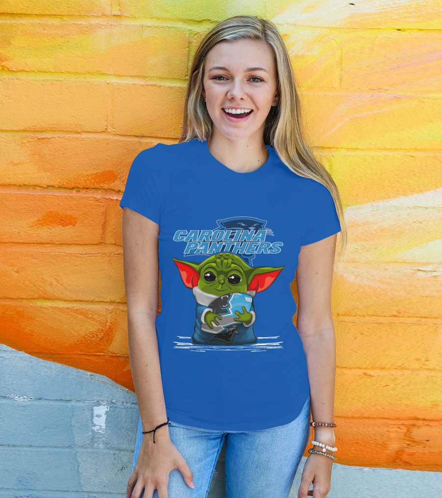 Yoda Carolina Panthers Football Fan T-Shirt