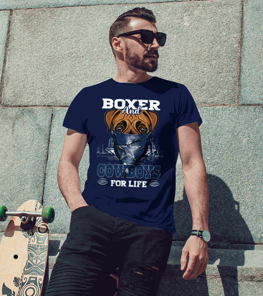 Boxer And Cowboys For Life T-Shirt