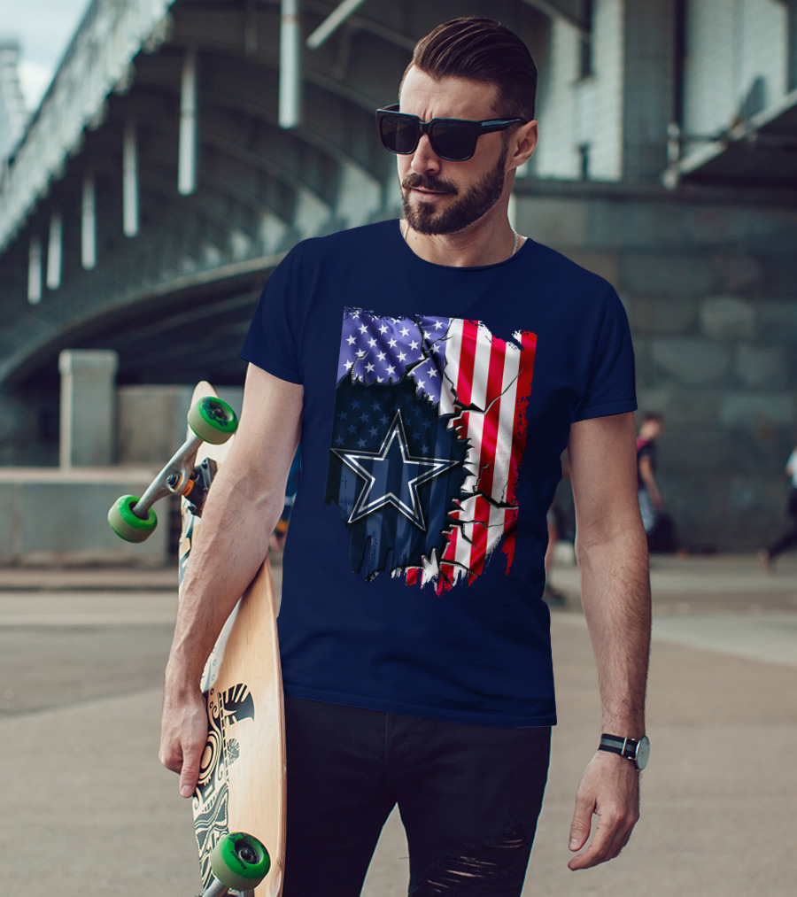 American Flag Dallas Cowboys Star T-Shirt