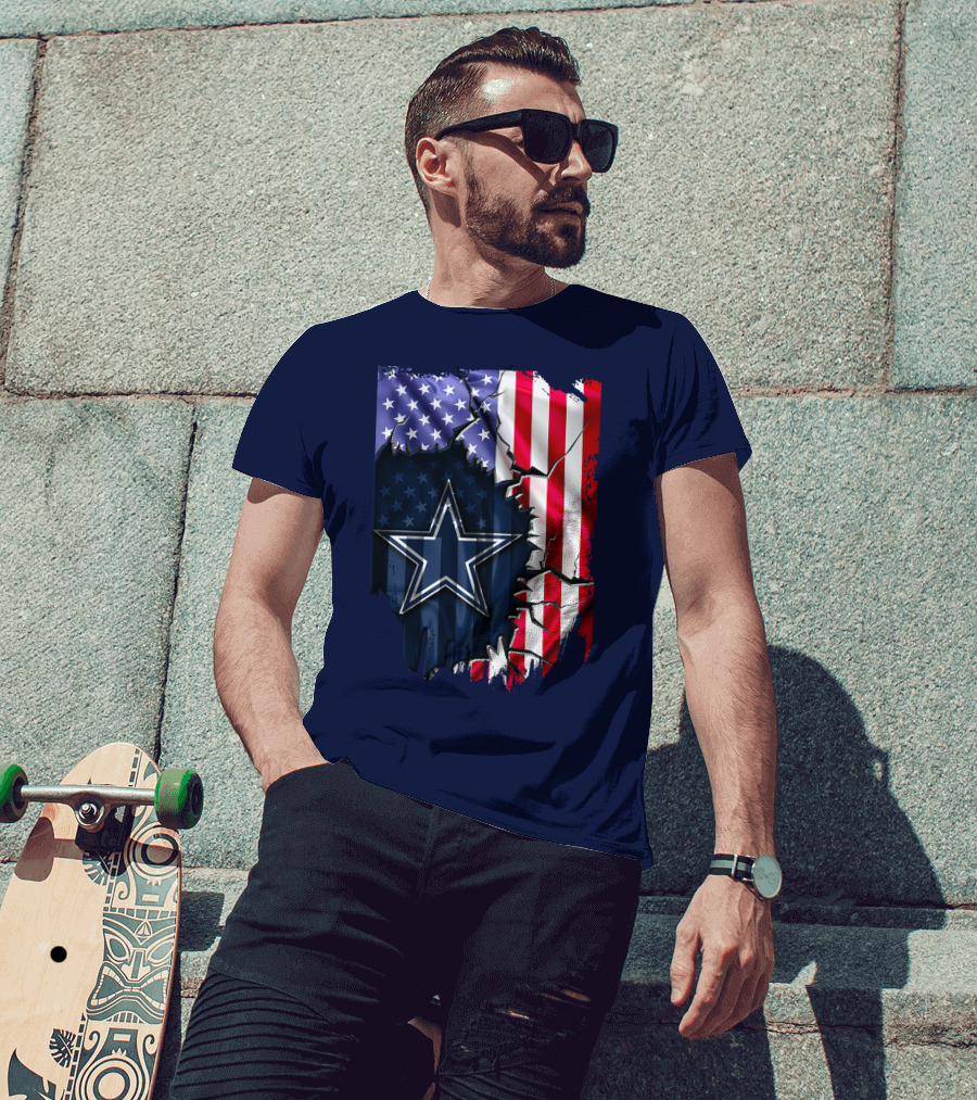 American Flag Dallas Cowboys Star T-Shirt