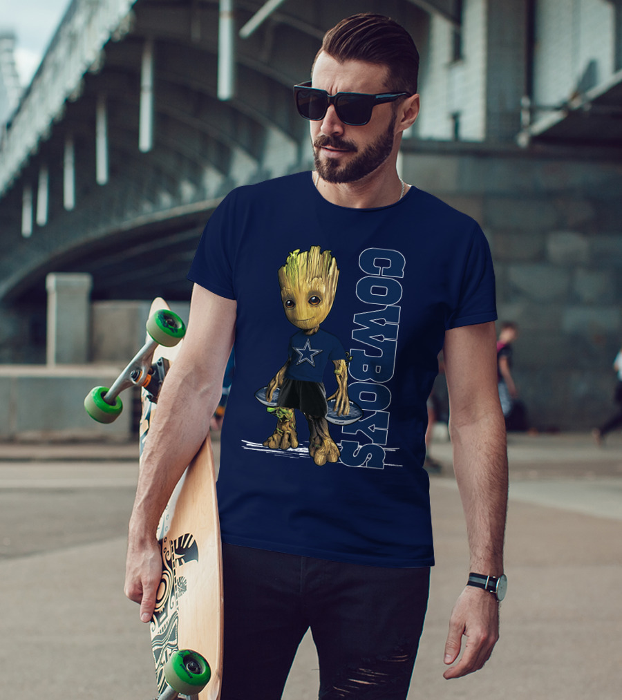Groot Dallas Cowboys Star Fan T-Shirt