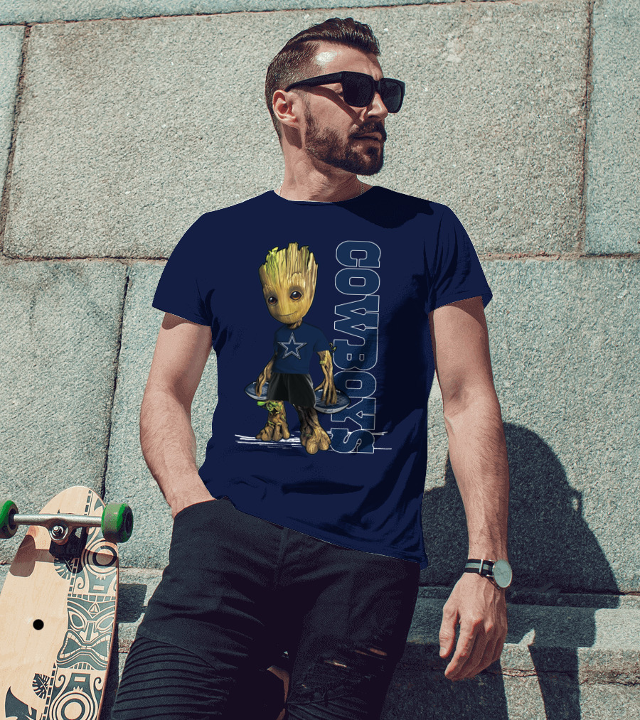 Groot Dallas Cowboys Star Fan T-Shirt