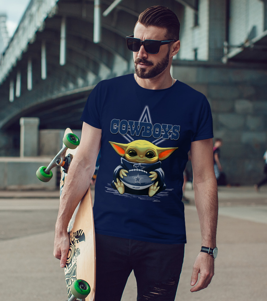 Yoda Cowboys Football Star Wars Dallas Fan Gear T-Shirt