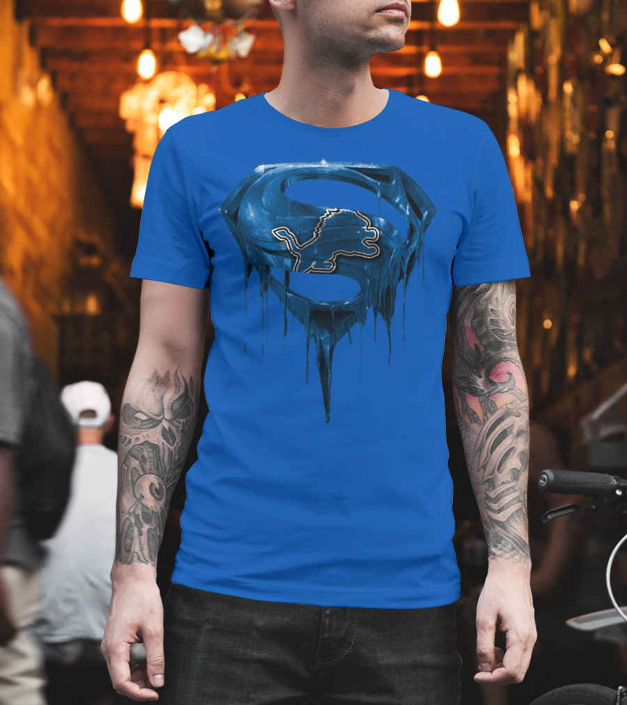 Detroit Lions Superman Symbol Spm T-Shirt