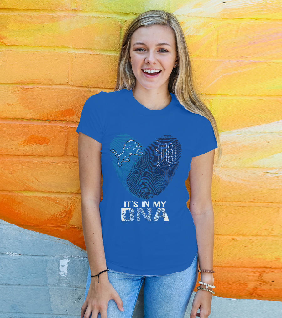 Detroit Lions Heart It's In My Dna T-Shirt