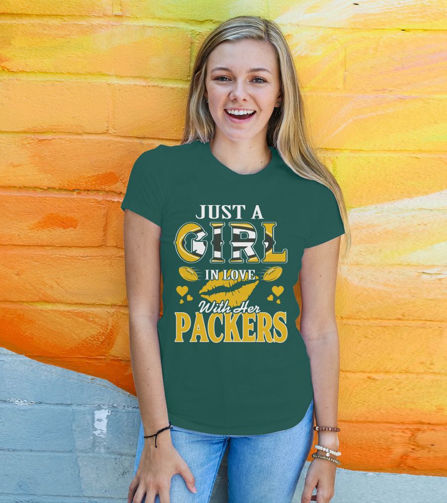 Just A Girl In Love With Her Packers T-Shirt