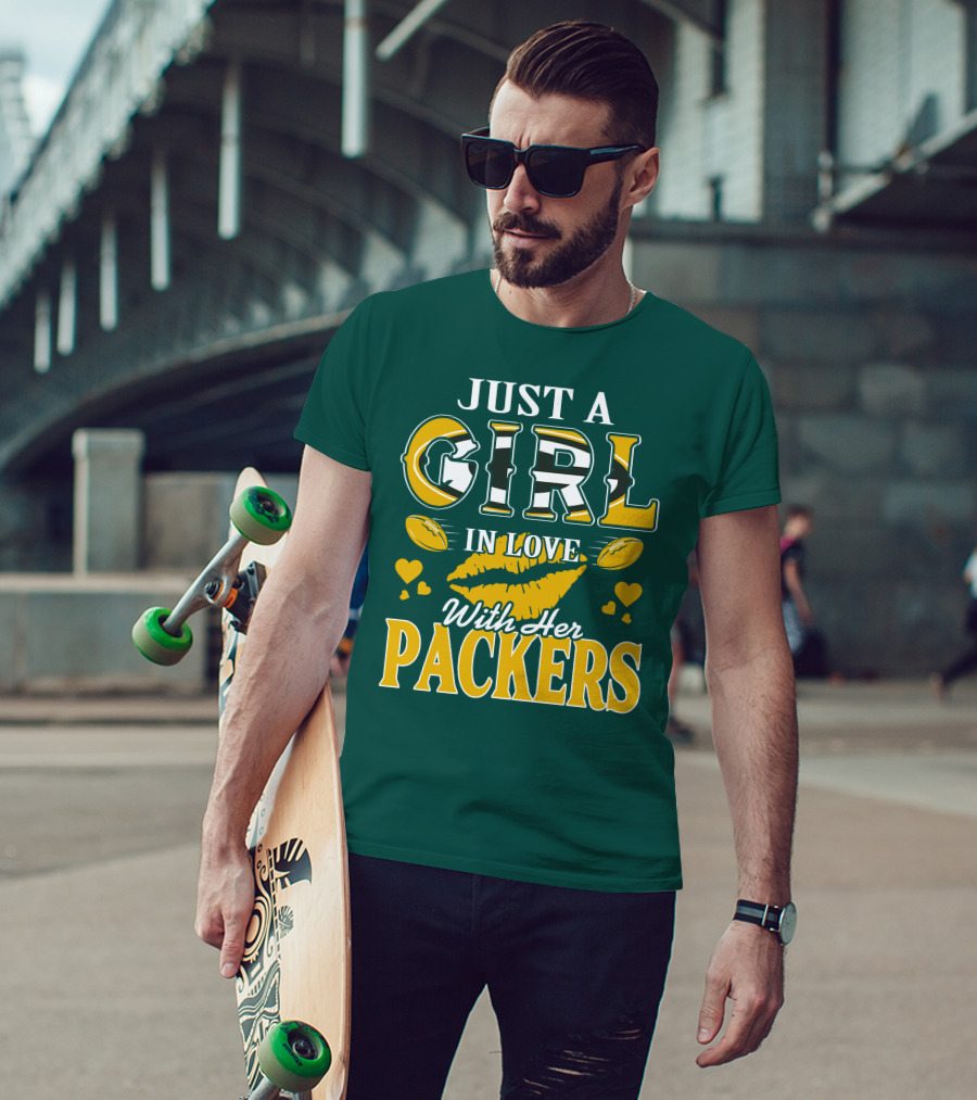 Just A Girl In Love With Her Packers T-Shirt