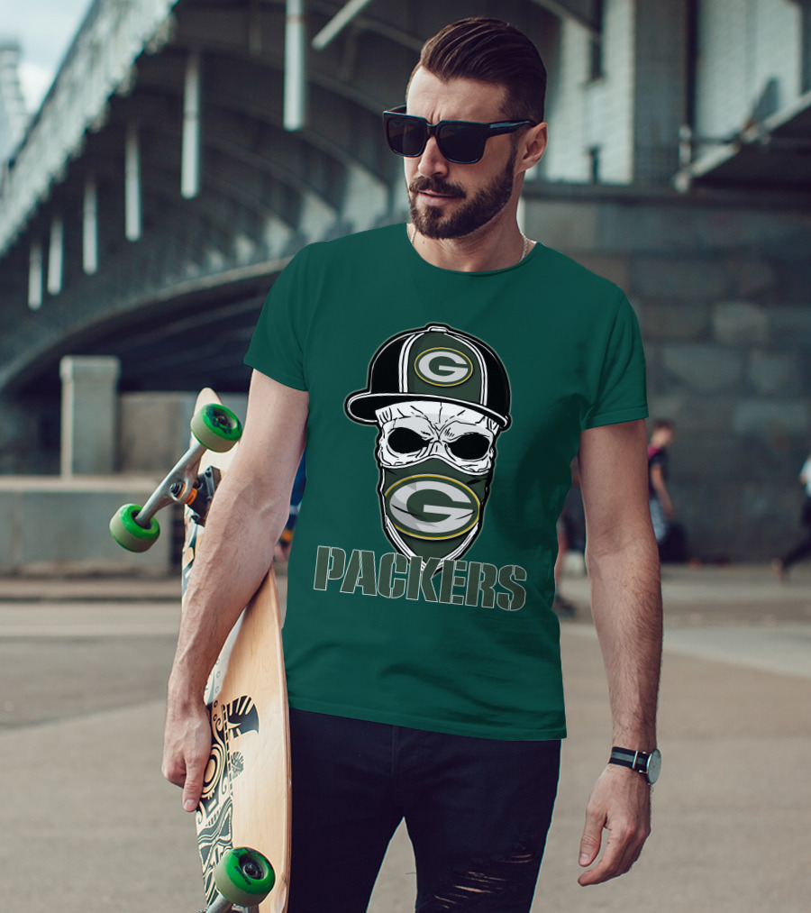 Packers Skull Hat Green Bay Packers T-Shirt