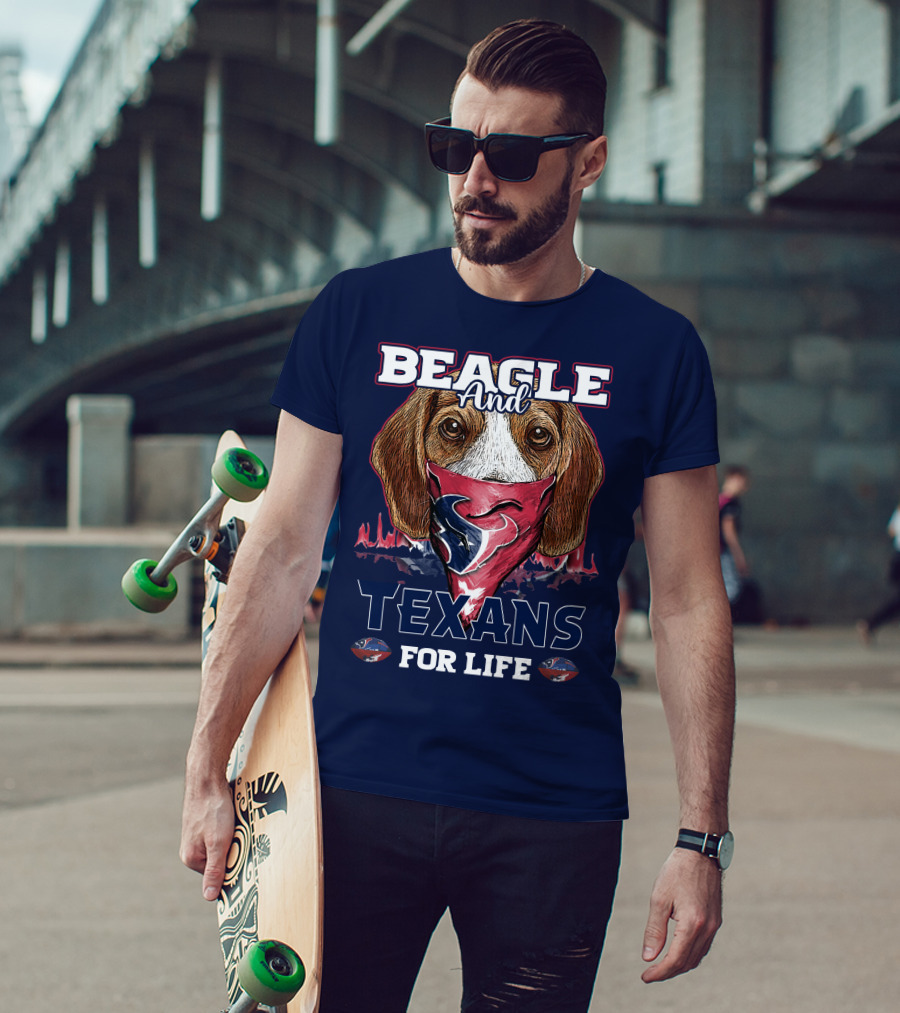 Beagle And Texans For Life T-Shirt