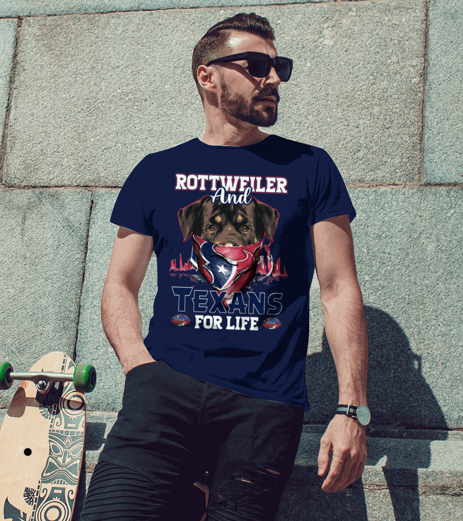 Rottweiler And Texans For Life T-Shirt