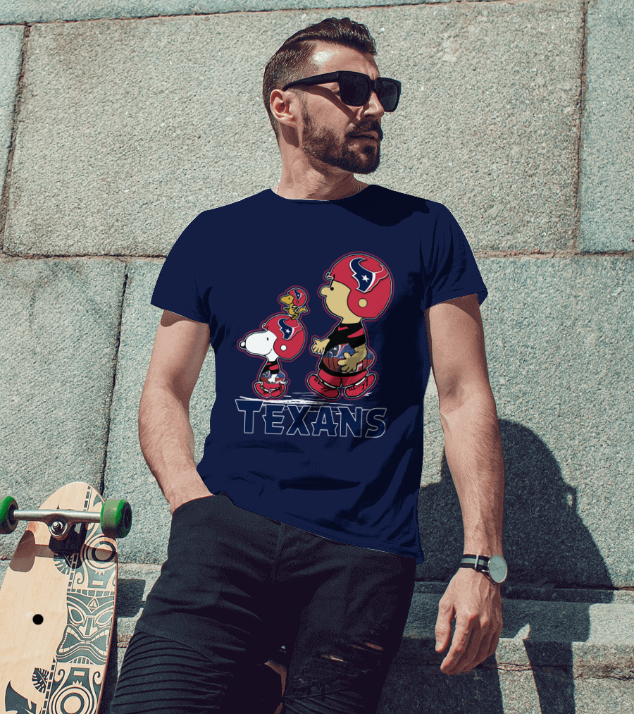 Houston Texans Snpfootball Cartoon Characters T-Shirt