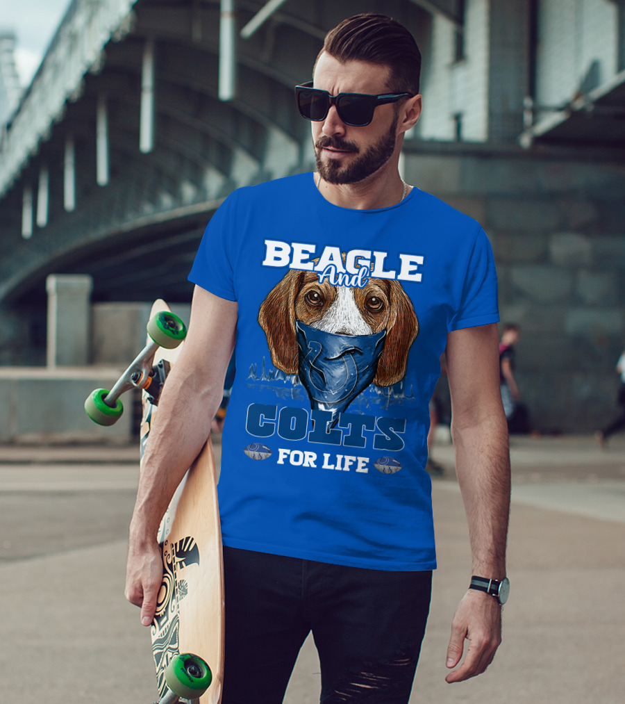 Beagle And Colts For Life Indianapolis Colts T-Shirt