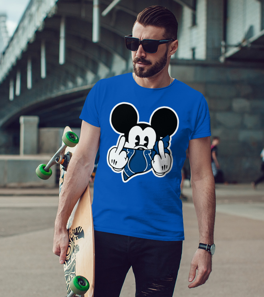 Mickey Mouse Indianapolis Colts Bandana Fan T-Shirt