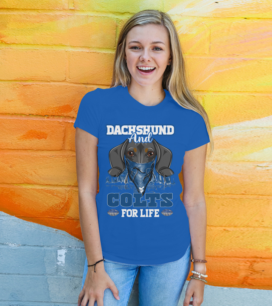 Dachshund And Colts For Life T-Shirt