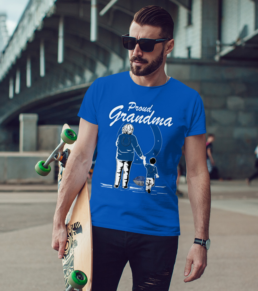 Proud Grandma Indianapolis Colts Fan Connection Commitment T-Shirt