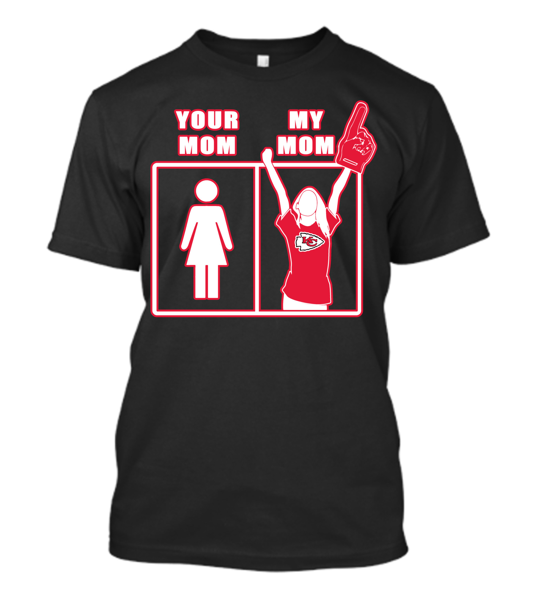 Kansas City Chiefs Your Mom My Mom Fan Spirit T-Shirt