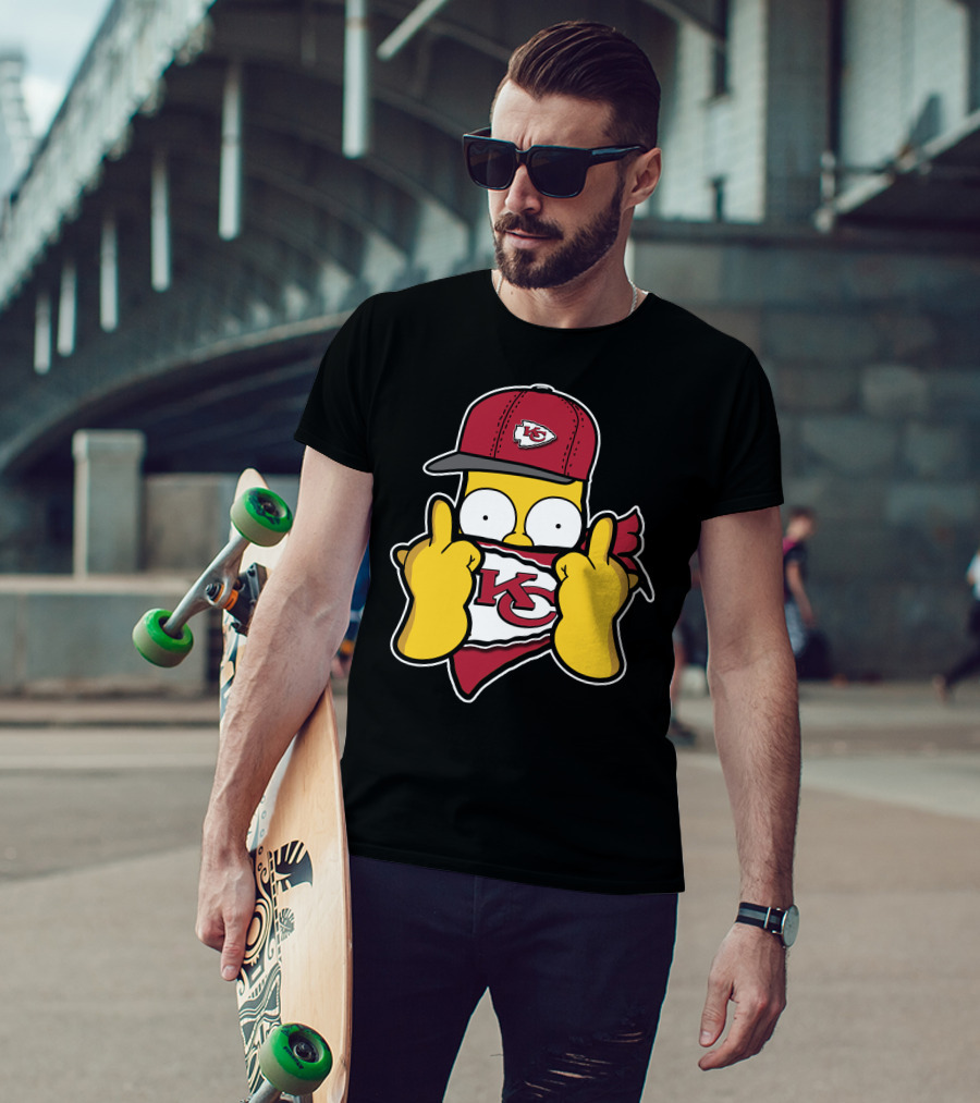 Kansas City Chiefs Homer Simpson T-Shirt