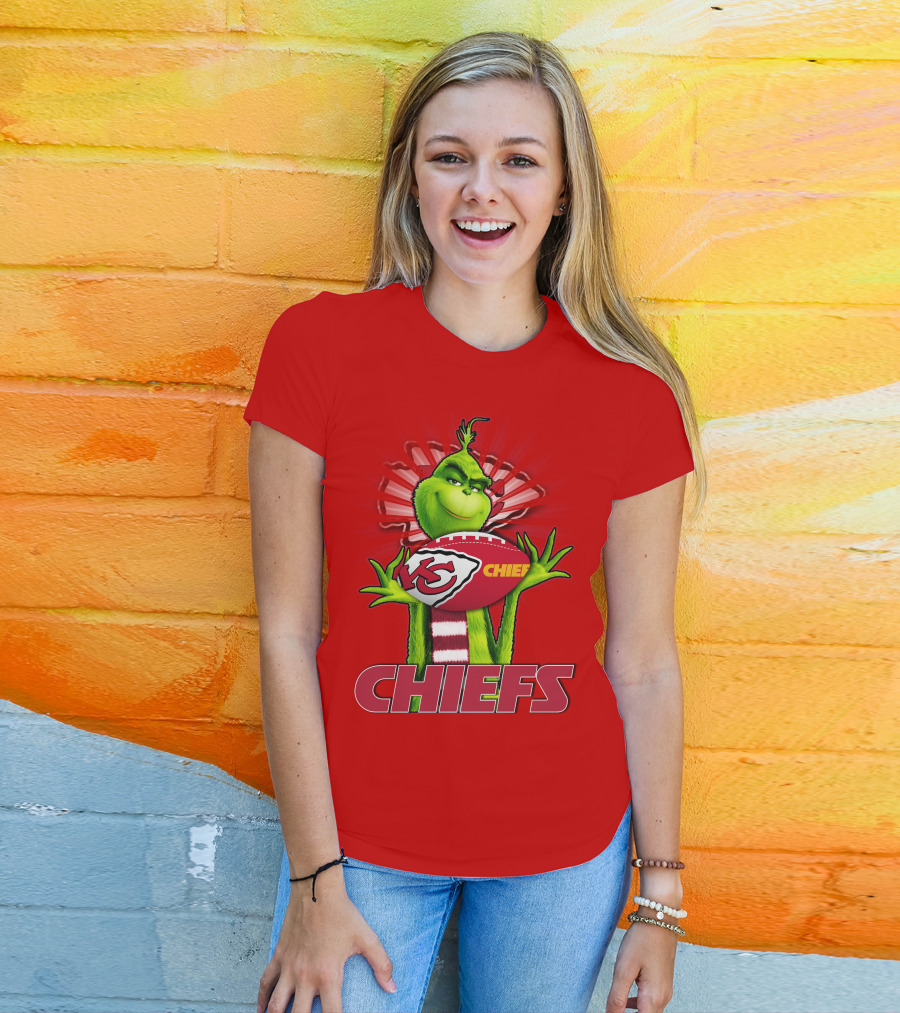 Grinch Chiefs Football KC T-Shirt