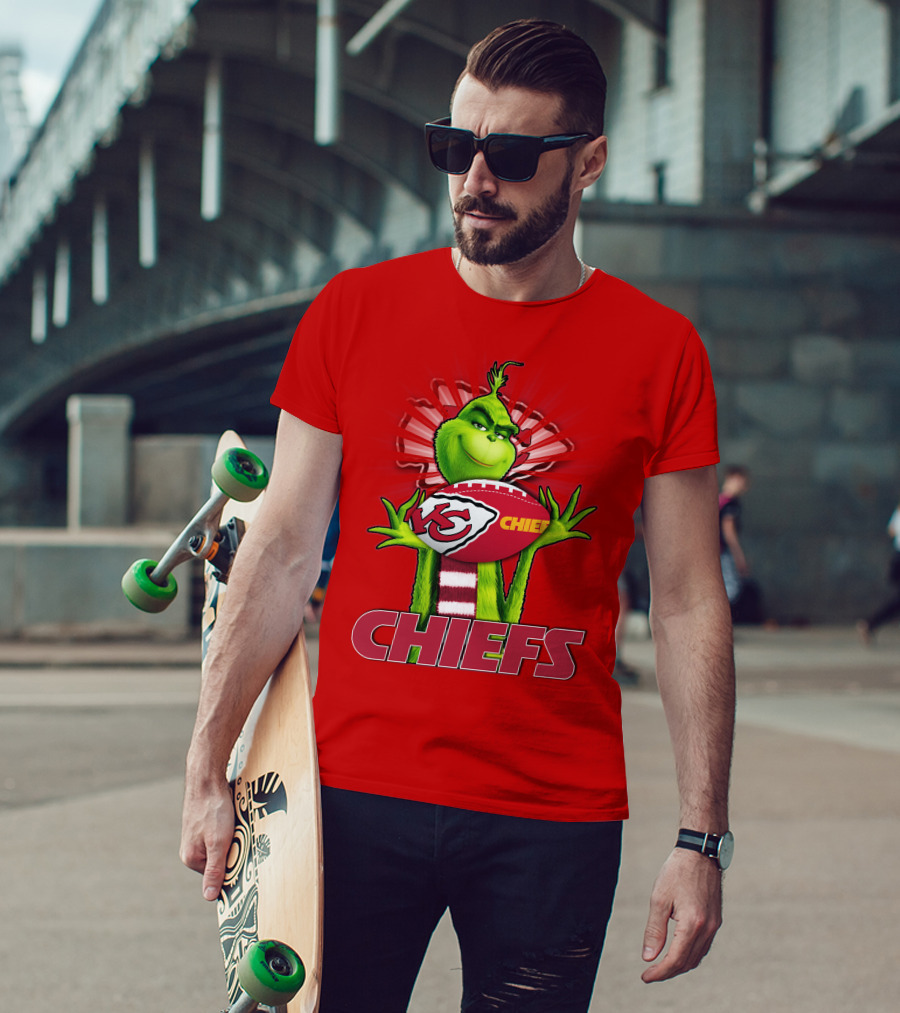Grinch Chiefs Football KC T-Shirt