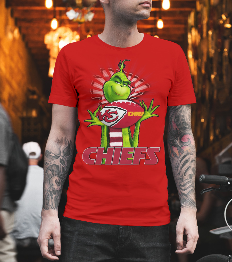 Grinch Chiefs Football KC T-Shirt