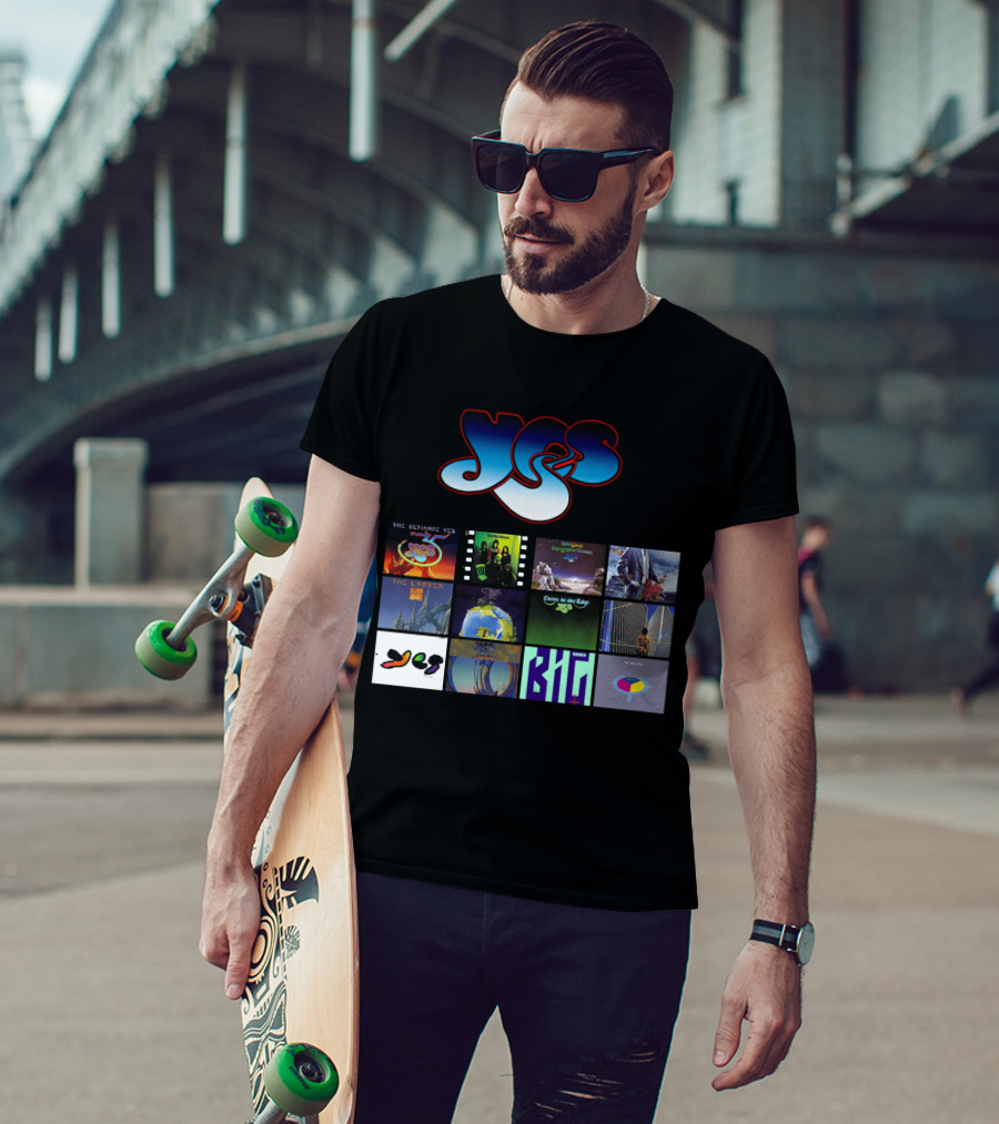 Yes Band Album Collection Highlights Classic Covers And Iconic T-Shirt