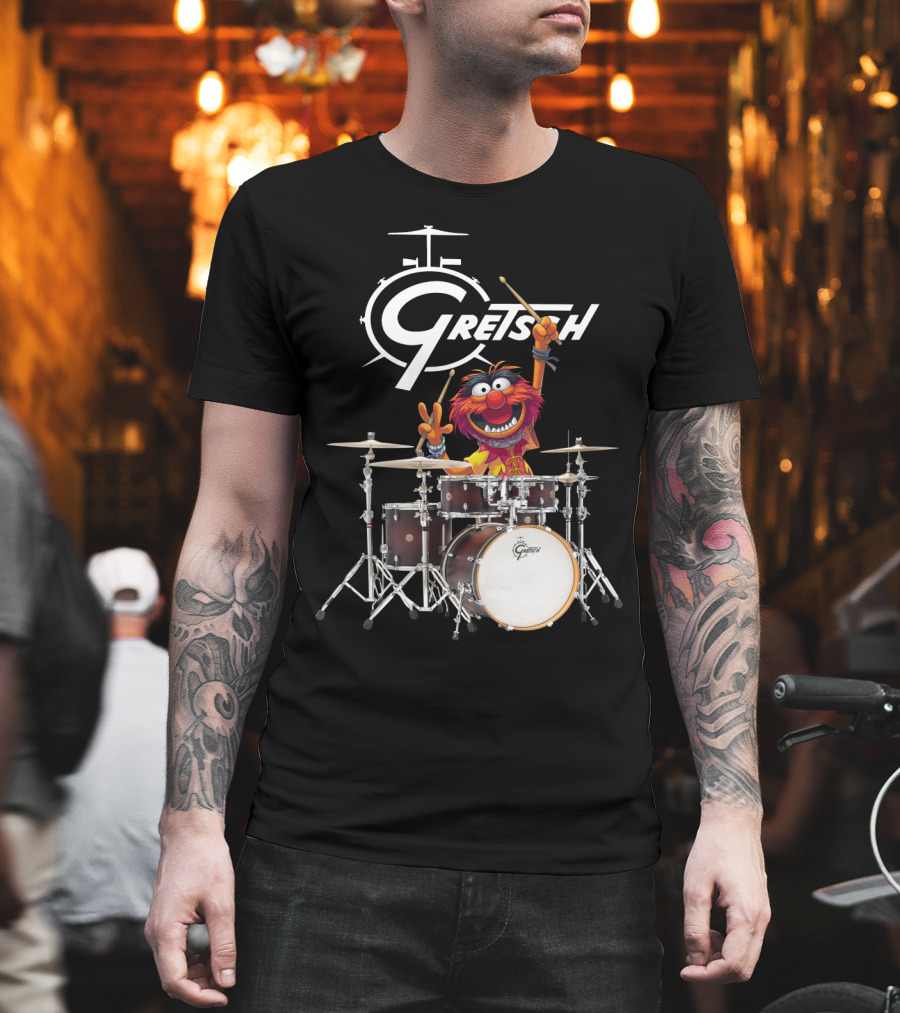 The Muppet Show Animal with Gretsch Drums T-Shirt
