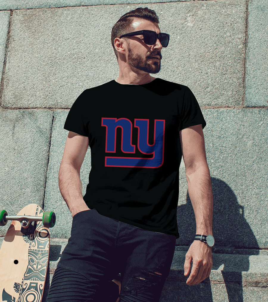 New York Giants Classic Blue And Red T-Shirt