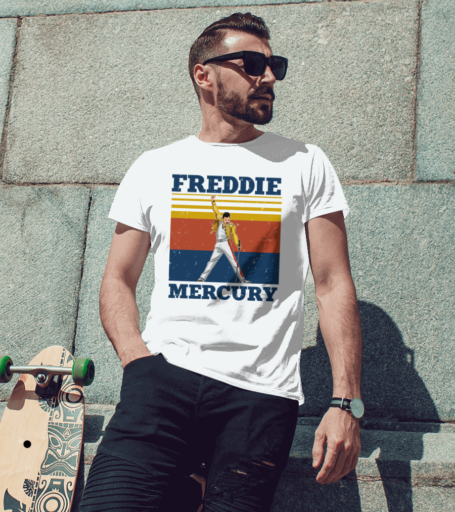 Freddie Mercury Retro Style Iconic Pose T-Shirt