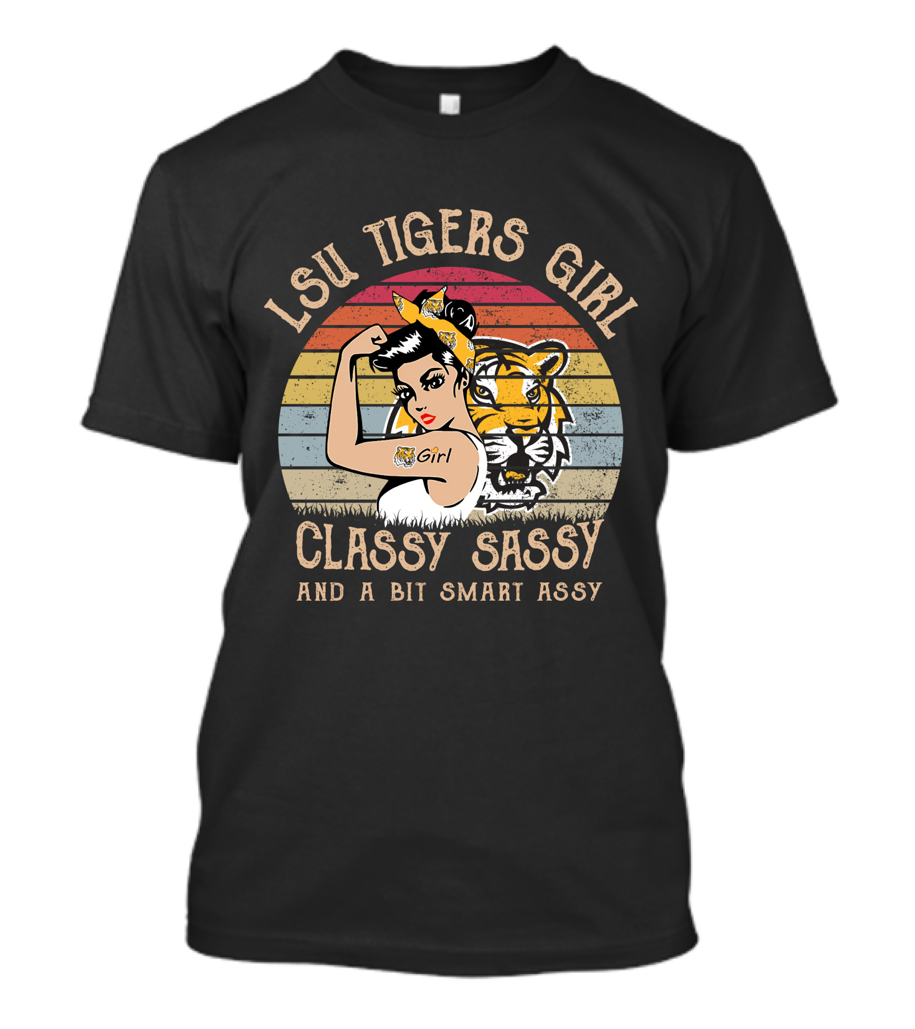 LSU Tigers Girl Classy Sassy And A Bit Smart Assy T-Shirt