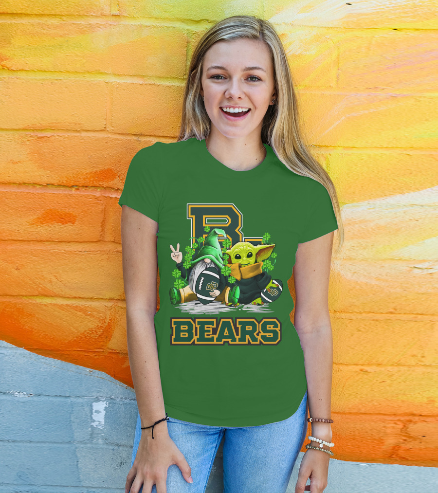 Baylor Bears St. Patrick's Day Football Clover T-Shirt
