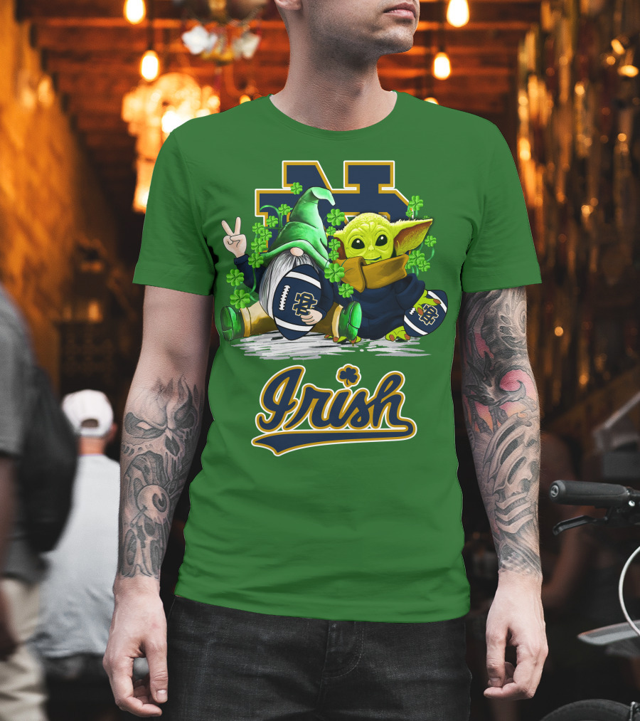 Notre Dame Fighting Irish Football St Patrick's Day Irish T-Shirt