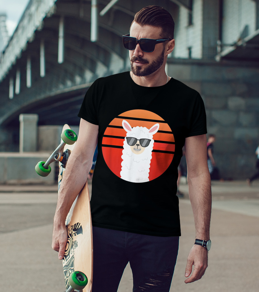 Alpaca Grin Sunset Shades T-Shirt
