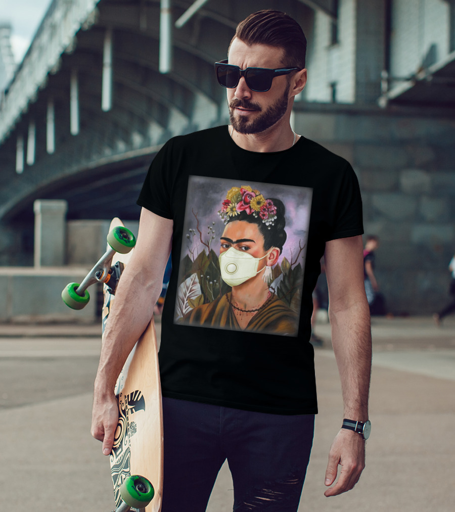 Frida Kahlo Floral Mask T-Shirt
