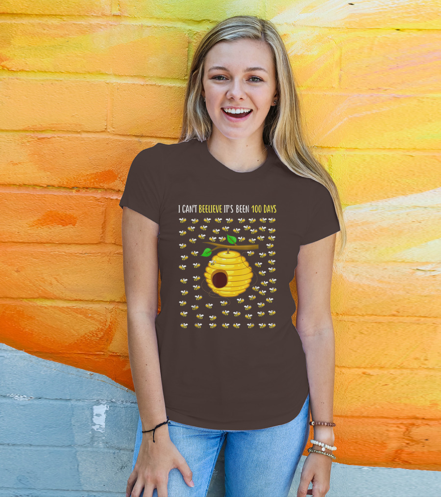 Bee Hive Can't Beelieve It's Been 100 Days T-Shirt