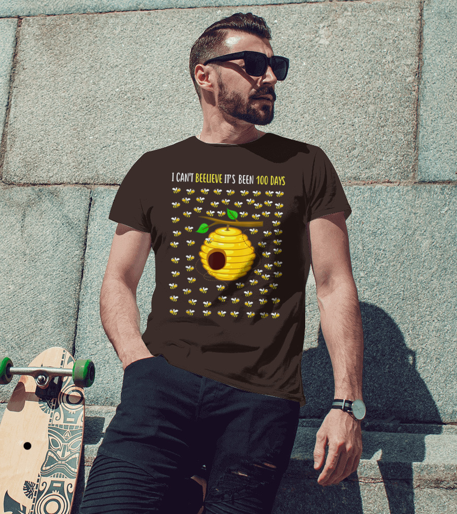 Bee Hive Can't Beelieve It's Been 100 Days T-Shirt