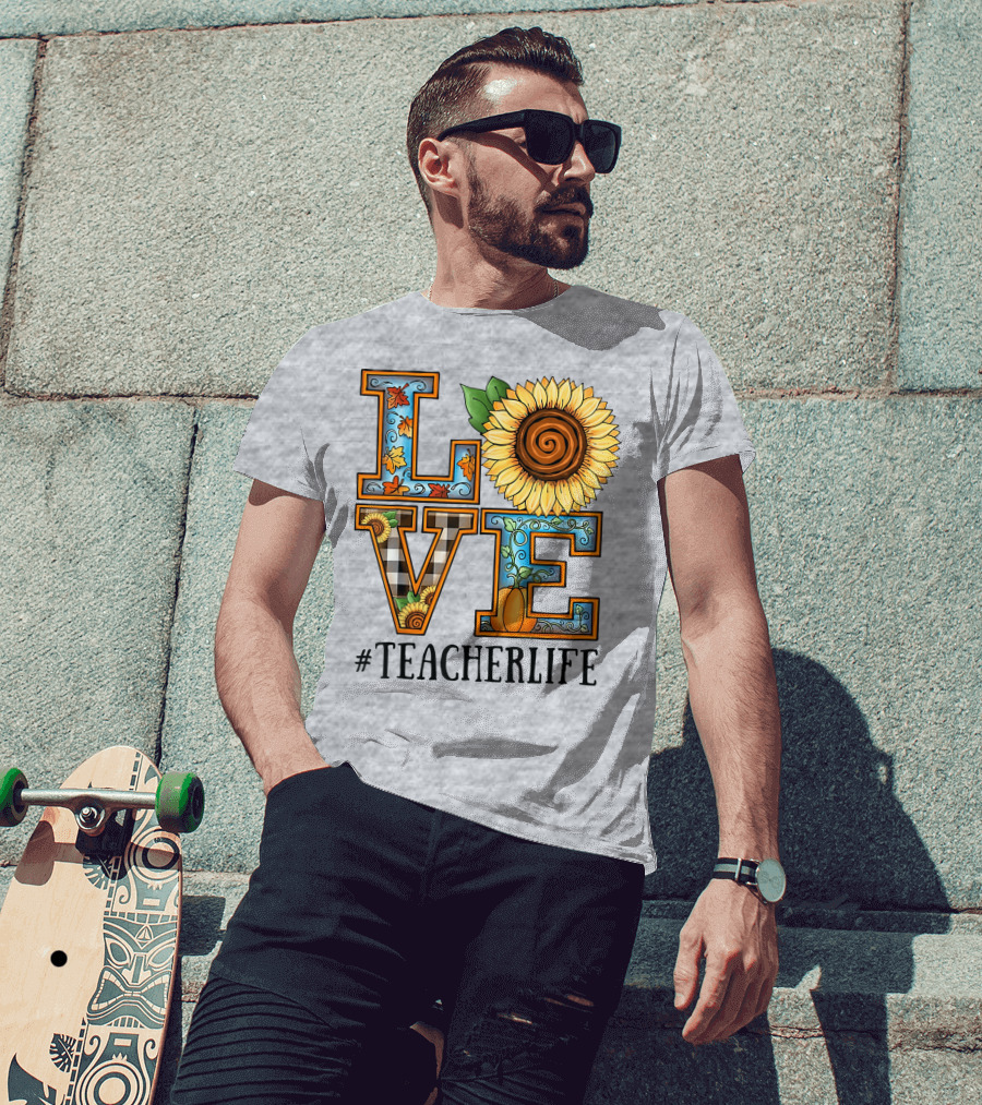 Love Sunflower Autumn #TeacherLife T-Shirt
