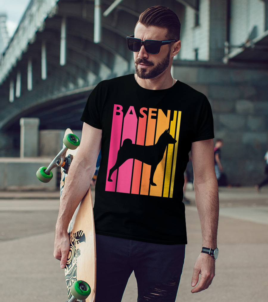 Basenji Retro Love Vintage T-Shirt