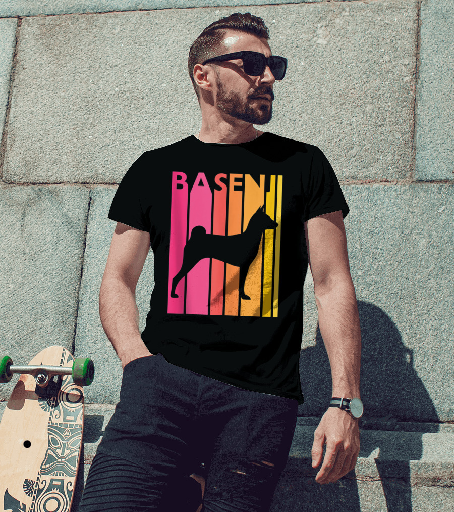 Basenji Retro Love Vintage T-Shirt