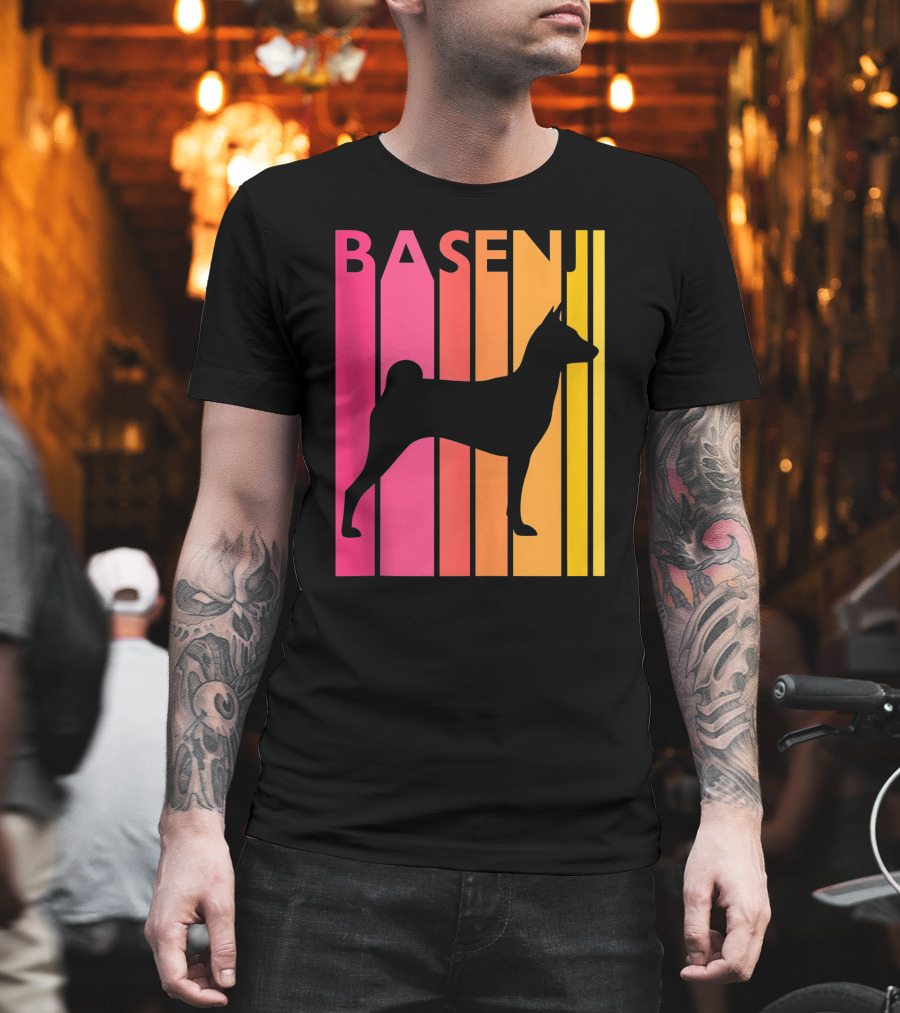 Basenji Retro Love Vintage T-Shirt