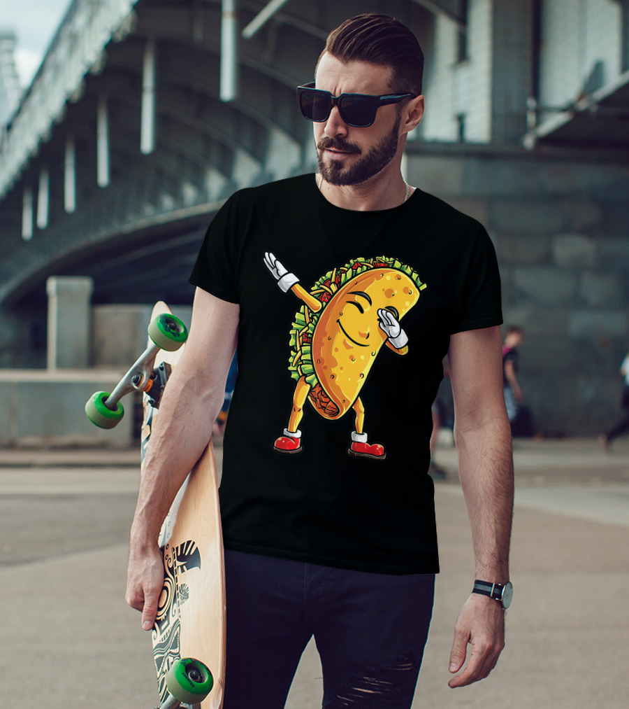 Dabbing Taco Cinco De Mayo Animation T-Shirt