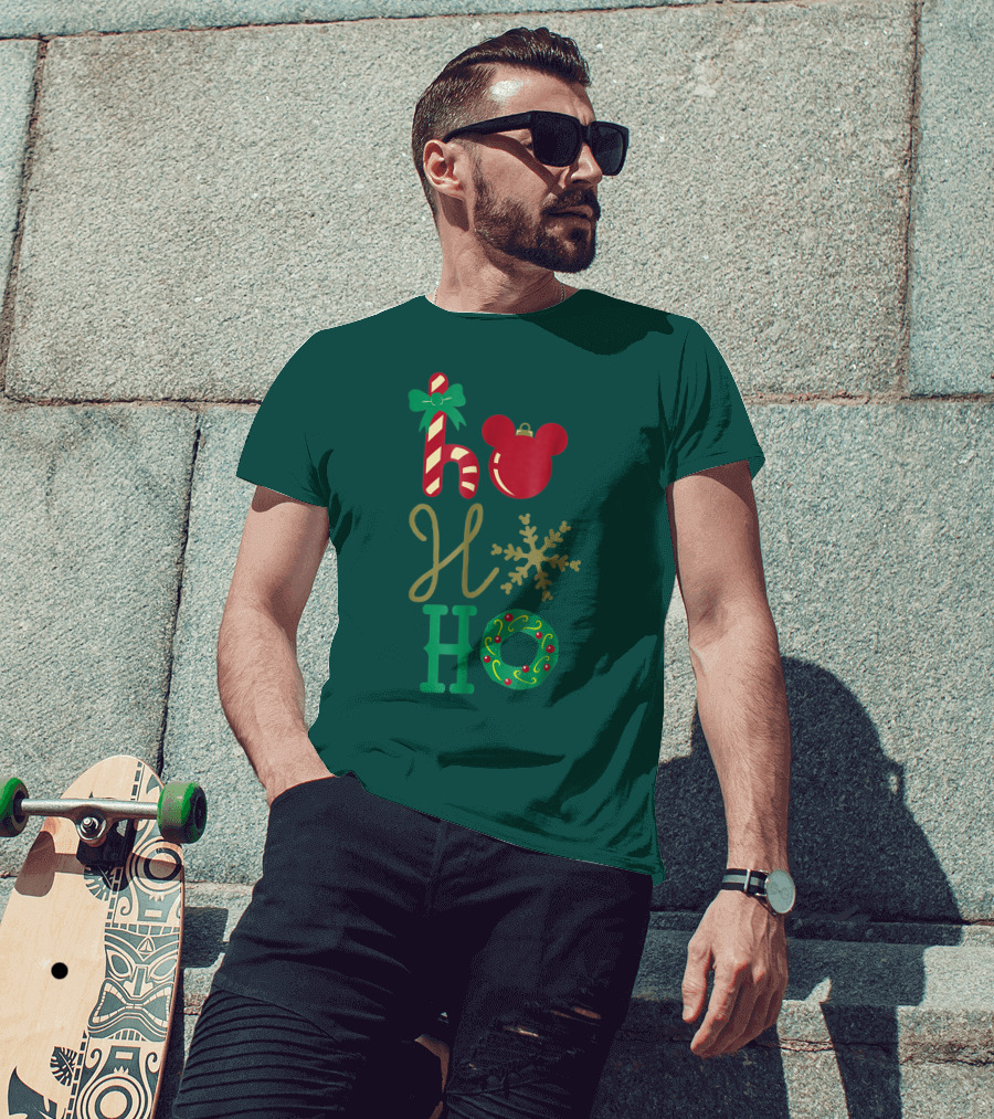 Ho Ho Ho Disney Mickey Holiday T-Shirt