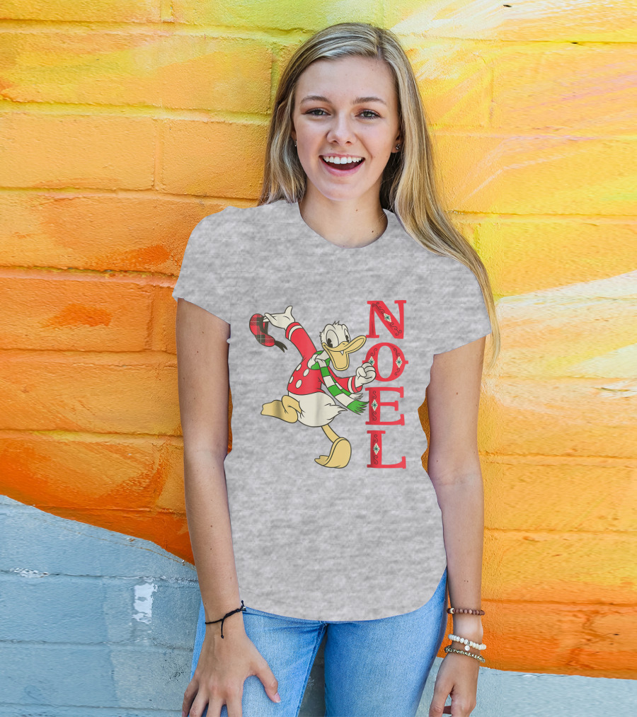 Vintage Disney Donald Duck Noel Holiday Merry Christmas T-Shirt