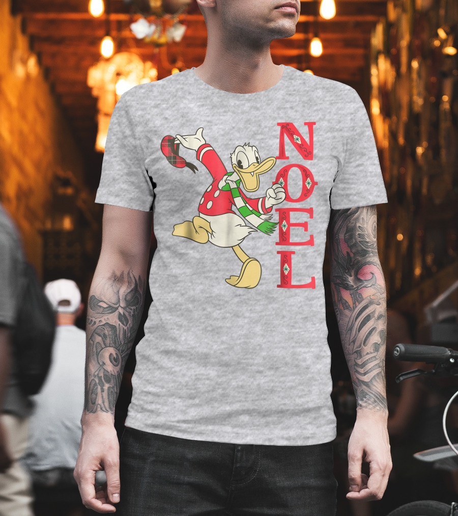 Vintage Disney Donald Duck Noel Holiday Merry Christmas T-Shirt