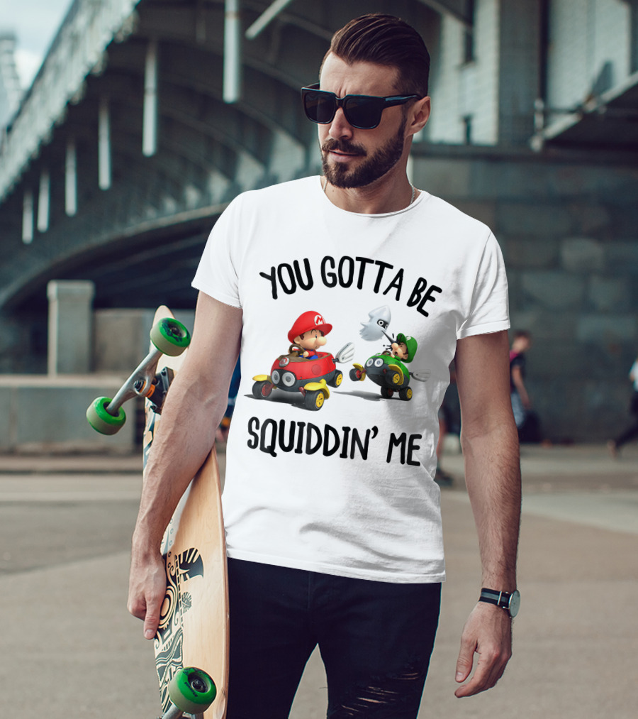 Mario Kart You Gotta Be Squiddin Me Racing Blooper Surprise T-Shirt