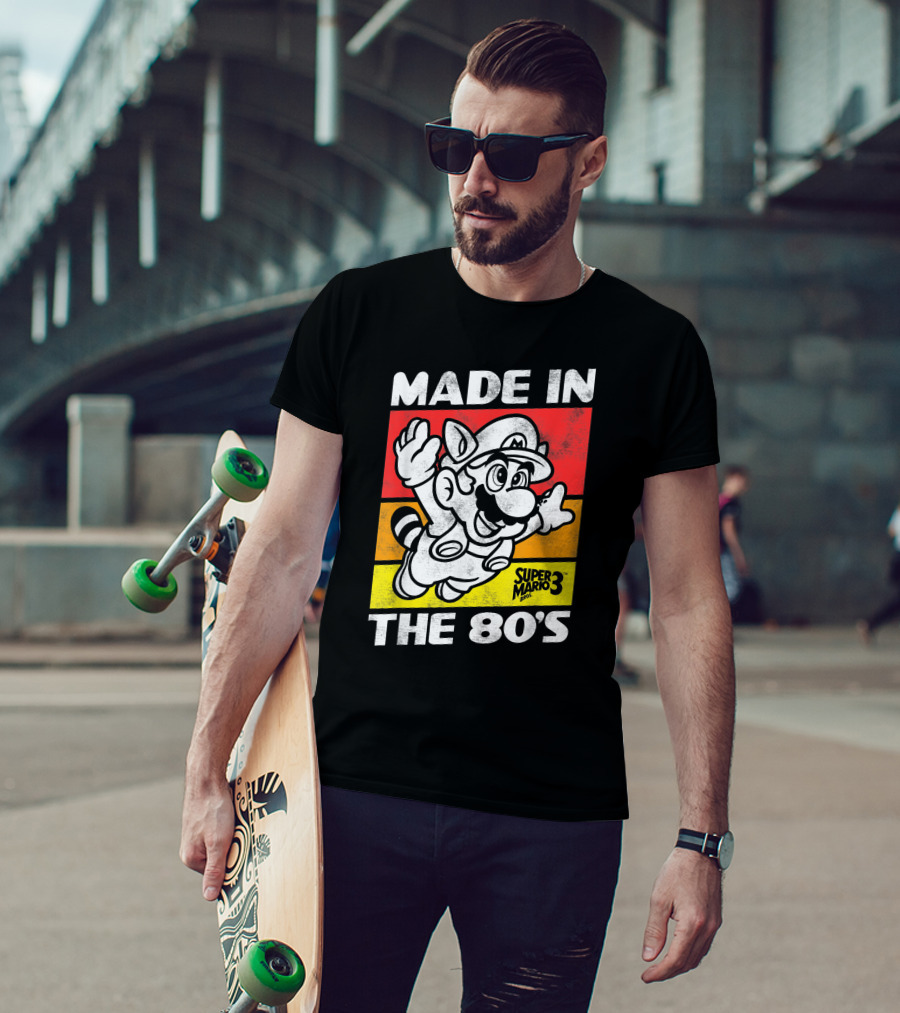 Made In The 80's Super Mario Bros 3 Retro Gaming Humor T-Shirt