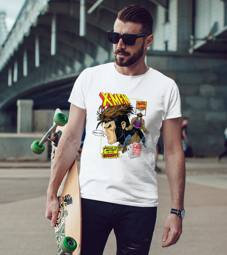 X-Men Marvel Comics Cajun X-Man Gambit Remy LeBeau Enter The Mutant Called Gambit T-Shirt